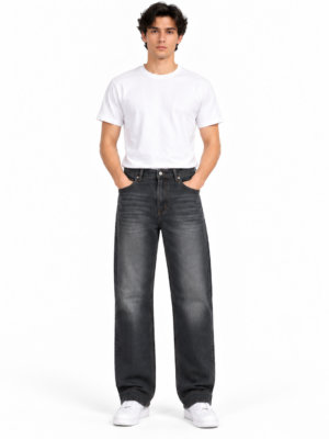 Home minimalist full body denim look